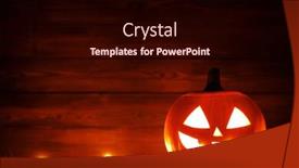  Presentation with halloween - Audience pleasing slide deck consisting of halloween-pumpkin-head-jack-o backdrop and a wine colored foreground