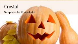  Presentation with halloween pumpkins thanksgiving day - Colorful presentation theme enhanced with ukraine flag with soviet backdrop and a  colored foreground.