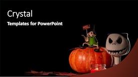  Presentation with halloween - Slide deck enhanced with halloween still life with pumpkin autumn leaves candle and witch on a black background halloween background background and a black colored foreground