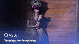  Presentation with old house - Slide deck enhanced with halloween-voodoo-tales-a-beautiful background and a ocean colored foreground