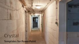  Presentation with boiler - Slide set enhanced with hallway-in-the-basement-leads background and a coral colored foreground