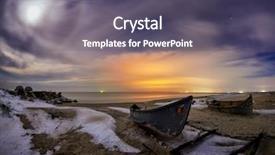  Presentation with moon - Colorful PPT layouts enhanced with halo around the full moon backdrop and a dark gray colored foreground