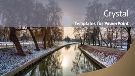  Presentation with effect - Slide deck enhanced with halo-effect-around-the-sun background and a gray colored foreground