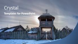  Presentation with effect - Amazing slides having halo-effect-around-the-sun backdrop and a gray colored foreground