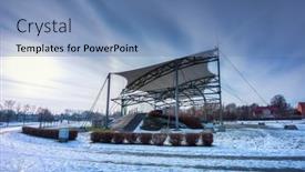  Presentation with effect - Colorful PPT theme enhanced with halo-effect-around-the-sun backdrop and a teal colored foreground