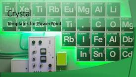  Presentation with element - Presentation having halogen element - green periodical table background and a seafoam green colored foreground
