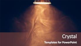  Presentation with light - Cool new presentation theme with halogen lamp with reflector warm backdrop and a red colored foreground