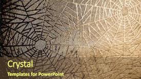  Presentation with pattern - Cool new presentation design with old paper with cobweb pattern background texture backdrop and a tawny brown colored foreground