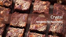  Presentation with halva - PPT theme enhanced with cup of coffee - sweet food background and a tawny brown colored foreground