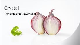  Presentation with red onion - 