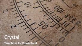  Presentation with electricity - Slides having electricity metere - old scale background and a coral colored foreground