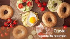  Presentation with avocado - Cool new PPT layouts with ham tomato soft cheese alfalfa backdrop and a  colored foreground