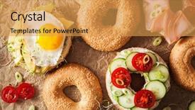  Presentation with fresh toast sandwiches egg - Amazing theme having ham tomato soft cheese alfalfa backdrop and a yellow colored foreground