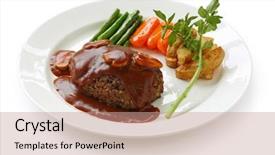  Presentation with poisonus mushroom book - Cool new presentation with hamburg - salisbury steak with mushroom gravy backdrop and a coral colored foreground