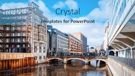  Presentation with hamburg - Colorful slides enhanced with hamburg-germany-april-3-street backdrop and a  colored foreground