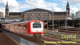  Presentation with hamburg - Slides consisting of hamburg-germany-aug-19-hamburg background and a tawny brown colored foreground