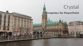  Presentation with hamburg - Presentation with hamburg-town-hall background and a light gray colored foreground