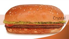  Presentation with container fast food packaging - Cool new theme with hamburger-fast-food-cheeseburger-isolated backdrop and a gold colored foreground