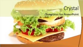  Presentation with artificial intelligence white - Presentation theme with hamburger on a white background background and a  colored foreground