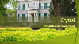  Presentation with garden - Cool new PPT theme with hamilton - whitehern historic house and garden backdrop and a  colored foreground