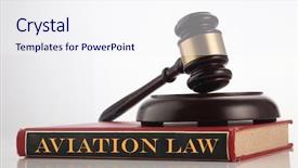  Presentation with law case - Theme having hammer on top of law background and a sky blue colored foreground