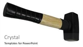  Presentation with background - Slides enhanced with hammer-on-white-background background and a white colored foreground