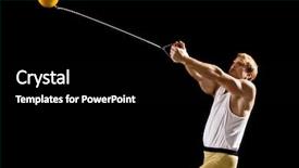  Presentation with throw stone ripple effect - Beautiful PPT layouts featuring hammer throw backdrop and a black colored foreground