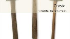  Presentation with antique - Colorful PPT theme enhanced with hammers with hand forged iron backdrop and a lemonade colored foreground