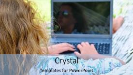  Presentation with dead egret birds lying - Audience pleasing presentation consisting of hammock and working on laptop backdrop and a  colored foreground