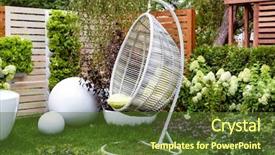  Presentation with organic garden store - Beautiful slides featuring hammock chairs in the summer backdrop and a tawny brown colored foreground