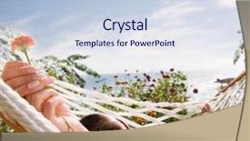  Presentation with chemistry flower - Slides enhanced with hammock focus on the flower background and a  colored foreground