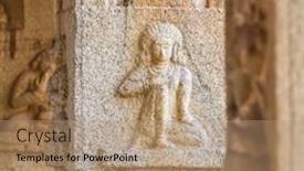  Presentation with hampi - Presentation design featuring hampi-india-february-2-carved background and a coral colored foreground