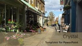  Presentation with pub - Audience pleasing presentation theme consisting of hampstead-april-5-flower-shops backdrop and a coral colored foreground