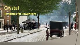  Presentation with television drama - Slides enhanced with hampstead-london-may-28-2019 background and a tawny brown colored foreground