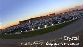  Presentation with nascar - Cool new presentation theme with hampton-ga-sep-04 backdrop and a tawny brown colored foreground