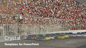  Presentation with nascar - Colorful PPT theme enhanced with hampton-ga-sep-04 backdrop and a gray colored foreground