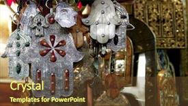  Presentation with good luck - Cool new theme with hamsa hands of fatima good backdrop and a tawny brown colored foreground
