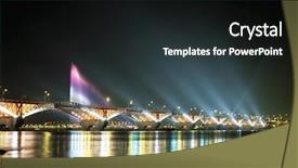  Presentation with city - Audience pleasing slides consisting of han river - city of seoul backdrop and a dark gray colored foreground