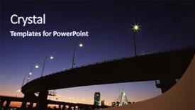  Presentation with city - Cool new PPT theme with han river - city of seoul backdrop and a wine colored foreground