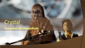  Presentation with star wars - Theme enhanced with han-solo-and-chewbacca-star background and a tawny brown colored foreground