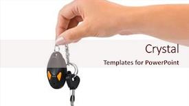  Presentation with waiter hand in white glove - Audience pleasing presentation consisting of hand and car key isolated backdrop and a lemonade colored foreground