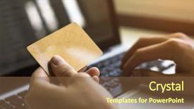  Presentation with code - Audience pleasing theme consisting of hand and entering security backdrop and a tawny brown colored foreground