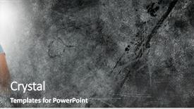  Presentation with head - Amazing presentation theme having hand and grey grunge transition backdrop and a  colored foreground