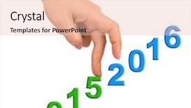  Presentation with stairs - Slide set enhanced with hand and stairs 2016 isolated background and a lemonade colored foreground