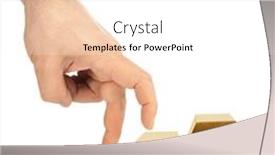  Presentation with gold bars - Audience pleasing slides consisting of hand-and-stairs-made backdrop and a white colored foreground