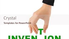  Presentation with invention - Slide deck consisting of hand-and-word-invention-isolated background and a lemonade colored foreground