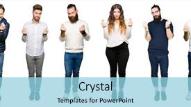  Presentation with salary - Beautiful presentation featuring hand asking for salary backdrop and a light blue colored foreground