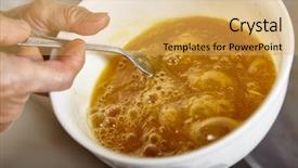  Presentation with movement - Presentation having hand beating the egg inside the bowl movement blur noticeable background and a yellow colored foreground