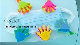  Presentation with respiratory - Amazing theme having hand-clap-toy-plastic-toy backdrop and a arctic colored foreground