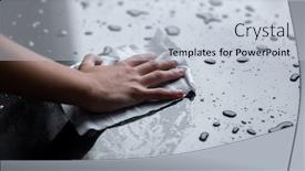  Presentation with wipe - Cool new slide set with hand-clean-cleaning-liquid-water backdrop and a lemonade colored foreground